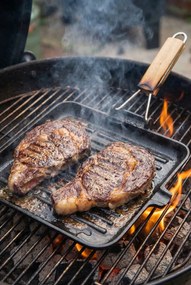 Żeliwna patelnia grillowa ze składanym uchwytem K1-Z67