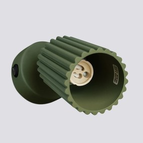 Kinkiet KARBON zielony oliwkowy z włącznikiem SOLLUX  LIGHTING