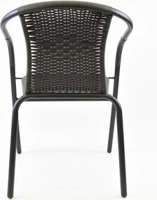 Zestaw krzeseł ogrodowych bistro, szare, 2 szt