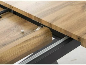 Stół rozkładany XAVIERO II 160(240)x90 dąb artisan/czarny SIGNAL