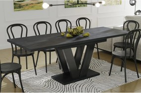 Stół rozkładany LARA 130(210)x80 beton ciemny