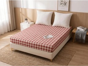 PrzytulneMieszkanie.pl Prześcieradło z mikrofibry TARTAN HEART kolorowe 90x200 cm