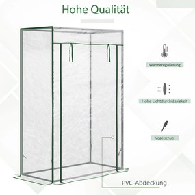 Outsunny szklarnia foliowa przezroczysta Idealna do uprawy roślin 100x50x149cm | Aosom PL