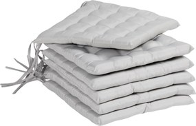 Outsunny Poduszka siedzeniowa do ogrodu z pikowaniem, 40 x 40 x 4 cm, jasnoszary