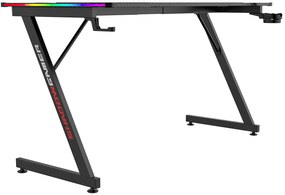Biurko czarne gamingowe LED RGB L9-K96