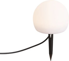 Nowoczesna lampa zewnętrzna 12V biała 12cm z LED IP65 - Voltaire Luno