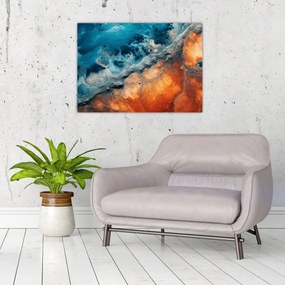 Obraz na szkle - Woda i ogień (70x50 cm)