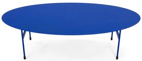 Niebieski metalowy stolik 39x120 cm Mira – Spinder Design