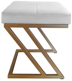 Pufa ZETA LOFT taboret podnóżek podstawa złota MG39