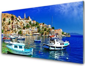 Panel Szklany do Kuchni Przystań w Portowym Mieście