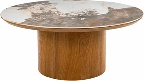 Okrągła ława Rondo 80 Signal z ceramicznym blatem