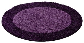 Dywan shaggy Life fioletowy 120 cm x 120 cm koło