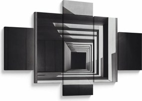 Obraz - Kwadratowy tunel (125x70 cm)