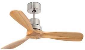 FARO 33509DC - Wentylator sufitowy MINI LANTAU chrom/drewno pr. 107 cm + DO