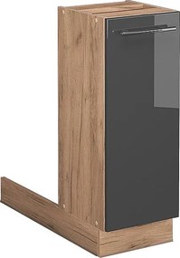 Wyspa kuchenna antracyt wysoki połysk 30x70x82 fame-line