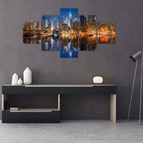 Obraz Manhattanu w nocy (125x70 cm)
