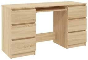 Minimalistyczne biurko w kolorze dębu sonoma - Sanmi