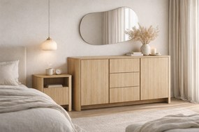 Szafka nocna Sorrenti 58 cm - dąb vicenza