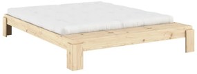 Łóżko dwuosobowe z litego drewna sosnowego ze stelażem 180x200 cm w naturalnym kolorze Layers – Karup Design