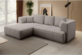 Narożnik ALBIO S Lewostronny z elektryczną regulacją siedziska, funkcja spania, wolnostojący w tkaninie EDEN 07 WERSAL