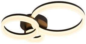 Rabalux 71385 - LED Plafon AMILIA LED/24W/230V 3000/4000/6500K czarny