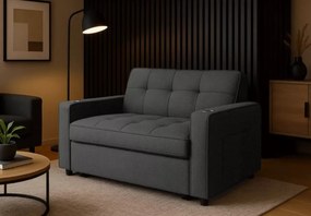 Elegancki fotel Smooth 3w1 – rozkładany fotel z funkcją łóżka i leżanki, z uchwytami