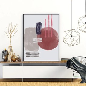 Plakat - Malowana abstrakcja (A4)