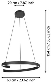 Inteligentna lampa wisząca LED 42,5 W ANDABAIA-Z – EGLO