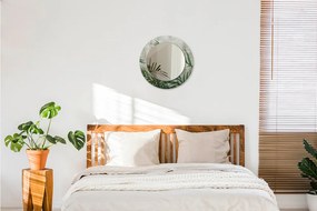 Lustro dekoracyjne okrągłe Liście paproci