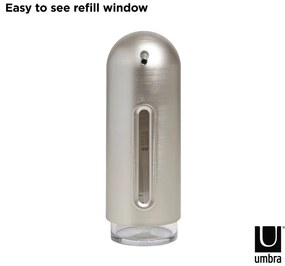 Plastikowy dozownik do mydła w kolorze srebra 350 ml Penguin – Umbra
