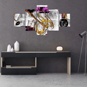 Obraz abstrakcji (125x70 cm)