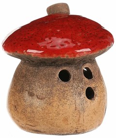 Świecznik Domek Grzyb, 1 szt., 12 x 12 x 13 cm