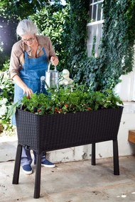 Doniczka EASY GROW - brązowy