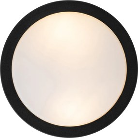 Nowoczesna lampa sufitowa zewnętrzna czarna 23 cm IP44 - Flavi