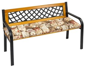 Bellatex Pikowana poduszka na ławkę, kawa, 40 x 120 cm