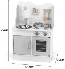 Viga polarb drewniana kuchnia z akcesoriami eco gray