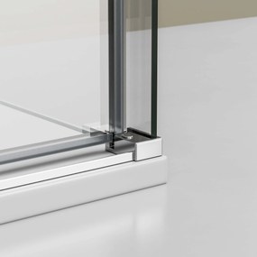 Kabina prysznicowa z drzwiami przesuwnymi EX8068 mm Nano prawdziwe szkło - 90 x 120 x 195 cm - Możliwość wyboru montażu