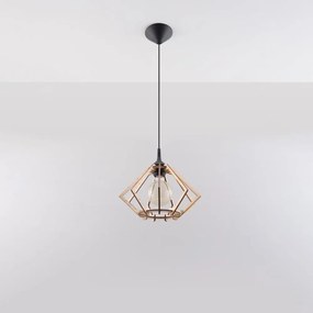 Lampa wisząca z drewnianym kloszem ø 27,5 cm Toranja – Nice Lamps