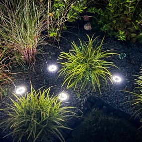 Komplet 4 lampek ogrodowych wbijanych 12cm PATIO