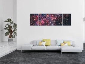 Obraz fajerwerków (170x50 cm)