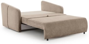 Sofa Zeldia 155 z funkcją spania - brązowy szenil hydrofobowy Spring 1110