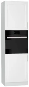 Szafka pod piekarnik 60 NATALIA D60PK/2133 P/L biała połysk STOLKAR