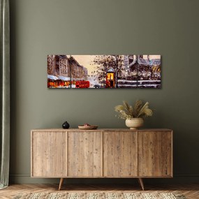 Obraz - Obraz miasta zimą (170x50 cm)