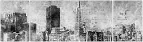 Obraz - Miasto sztuki kawowej (170x50 cm)