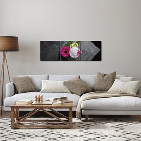 Obraz  - Noc w Bangkoku (z zegarem) (90x30 cm)