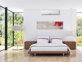 Obraz - Serca (170x50 cm)