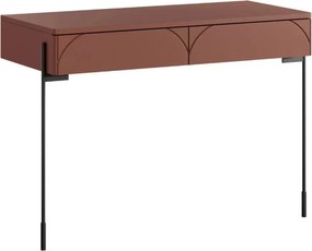Toaletka Sonatia 100 cm z dwoma szufladami - burgund