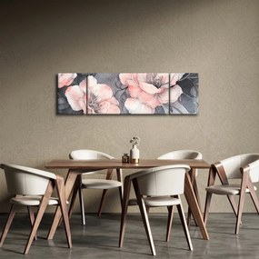 Obraz - Szkic kwiatów (170x50 cm)