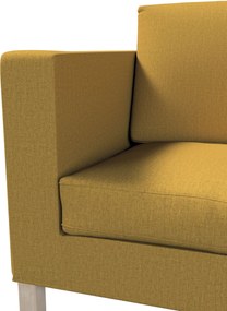 Pokrowiec na sofę Karlanda 2-osobową nierozkładaną, krótki kolor żółty tkanina strukturalna