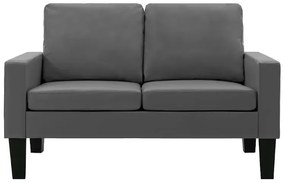 Szara dwuosobowa sofa do salonu - Clorins 2X